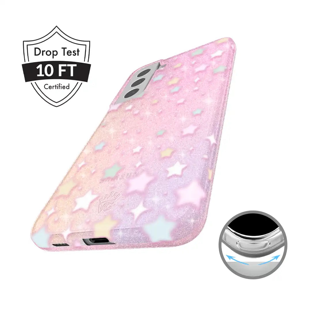 Falling Star Glitter Samsung Case