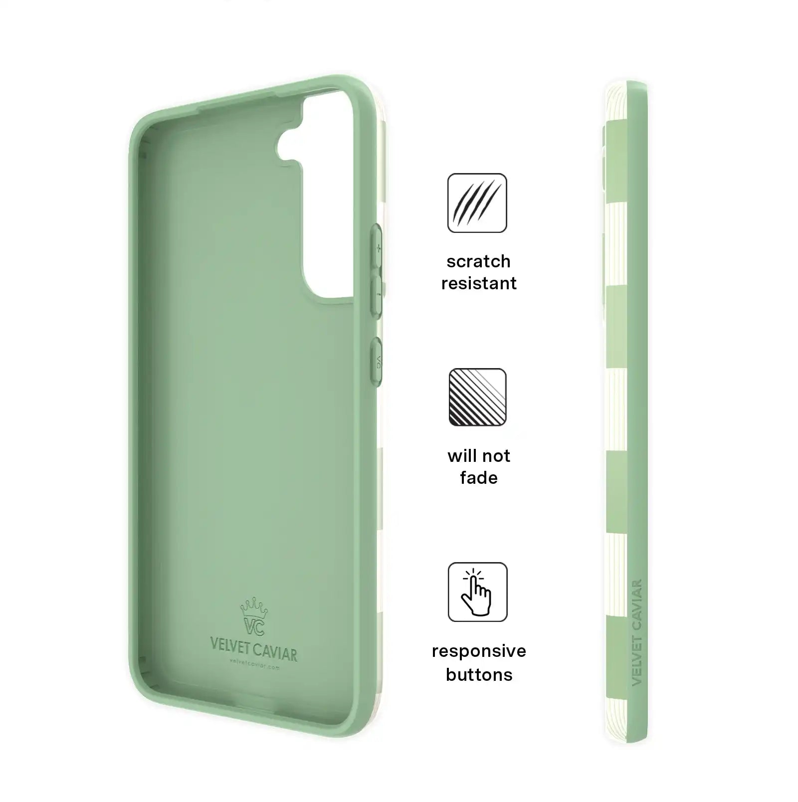 Pistachio Vibe Checkered Samsung Case