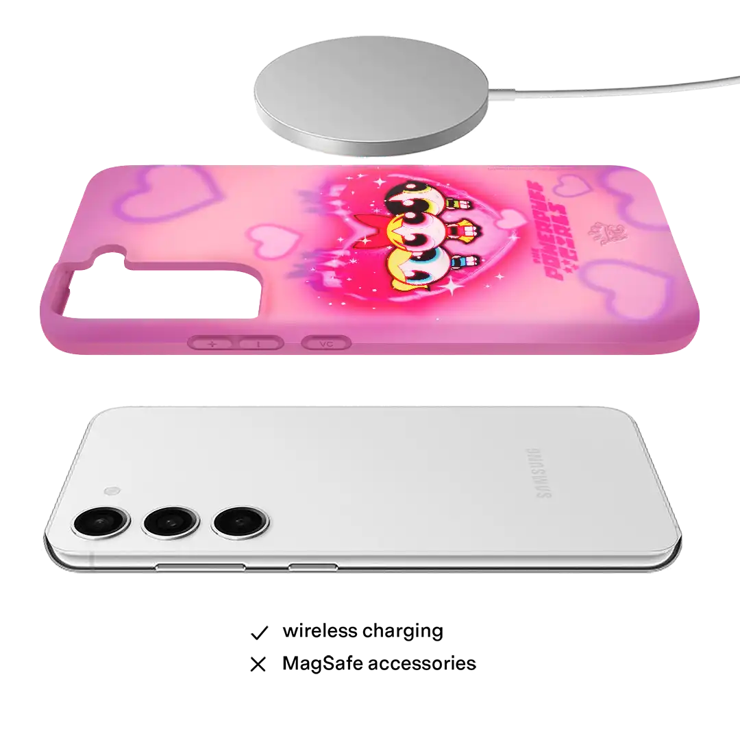 The Powerpuff Girls Airbrush Hearts Samsung Case