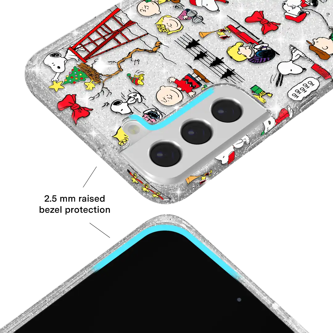 Snoopy Christmas Glitter Samsung Case