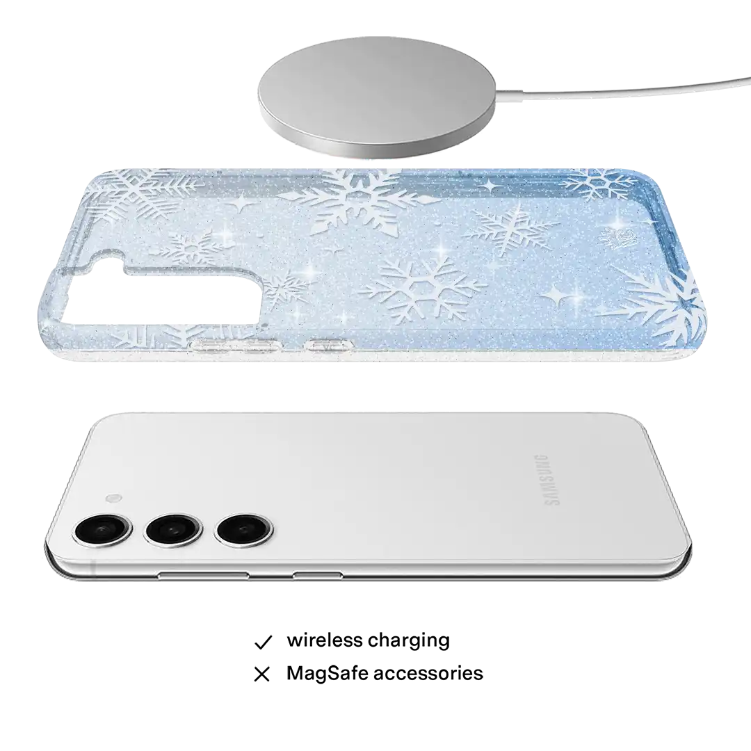 Snow Angel Glitter Samsung Case
