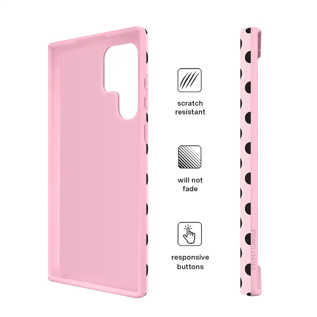 Princess Pink Polka Dot Samsung Case