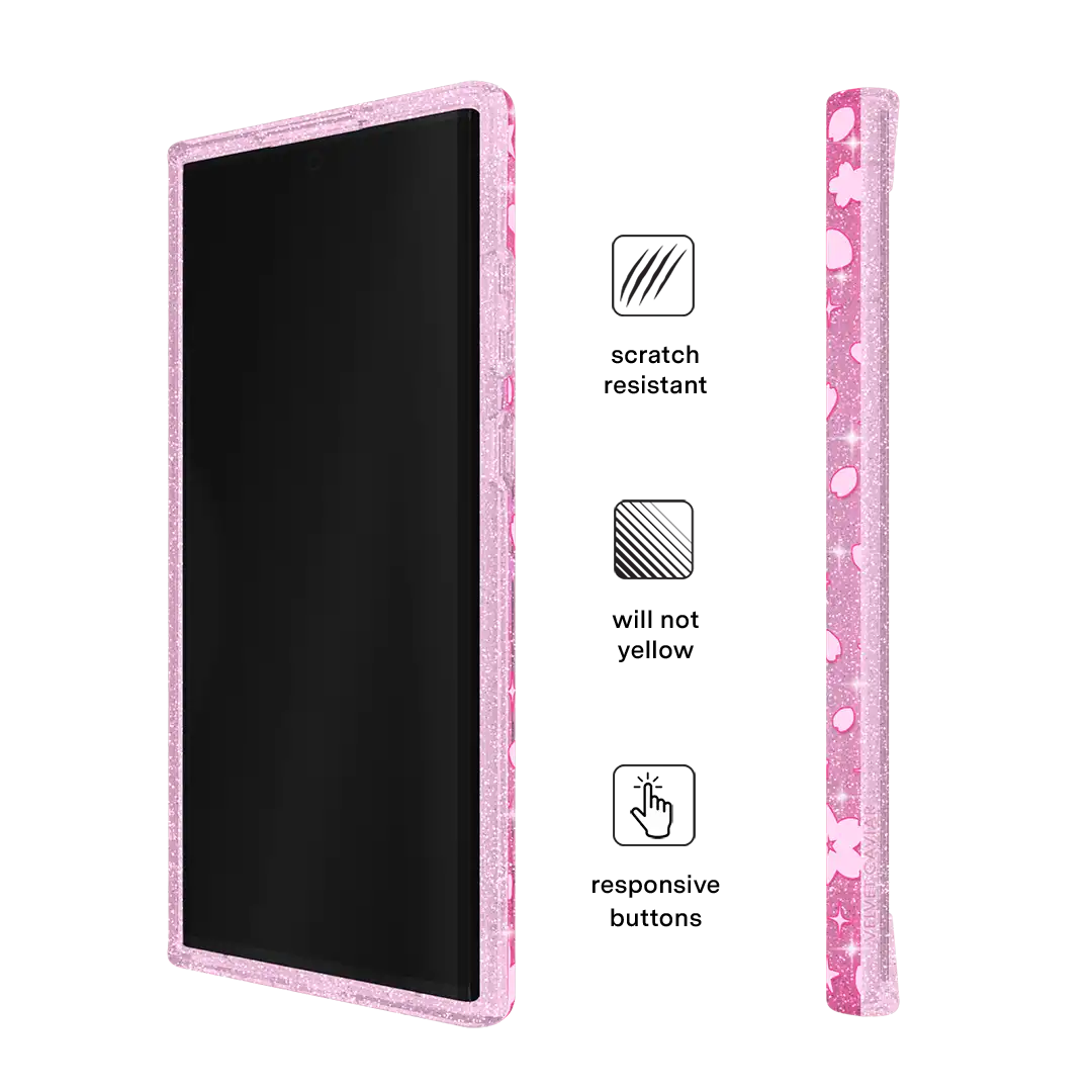 Cherry Blossom Glitter Samsung Case