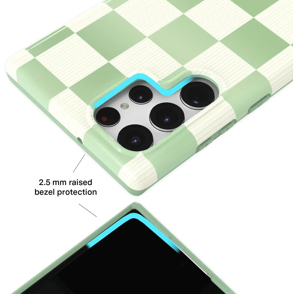 Pistachio Vibe Checkered Samsung Case