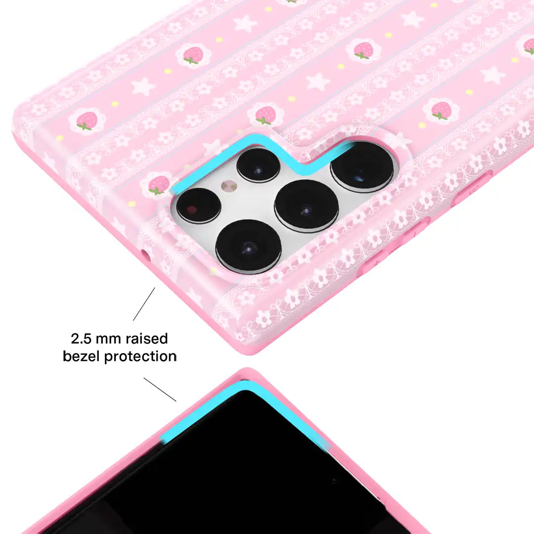 Strawberry Macaron Samsung Case