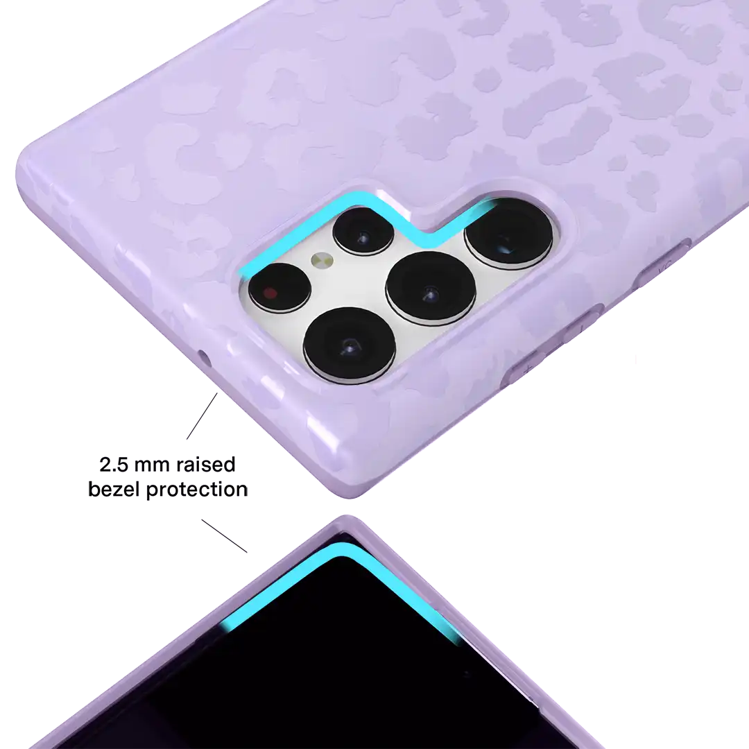 Lilac Leopard Samsung Case
