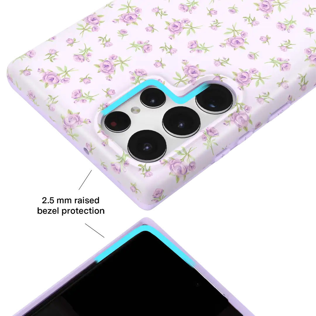 Dainty Lilac Floral Samsung Case