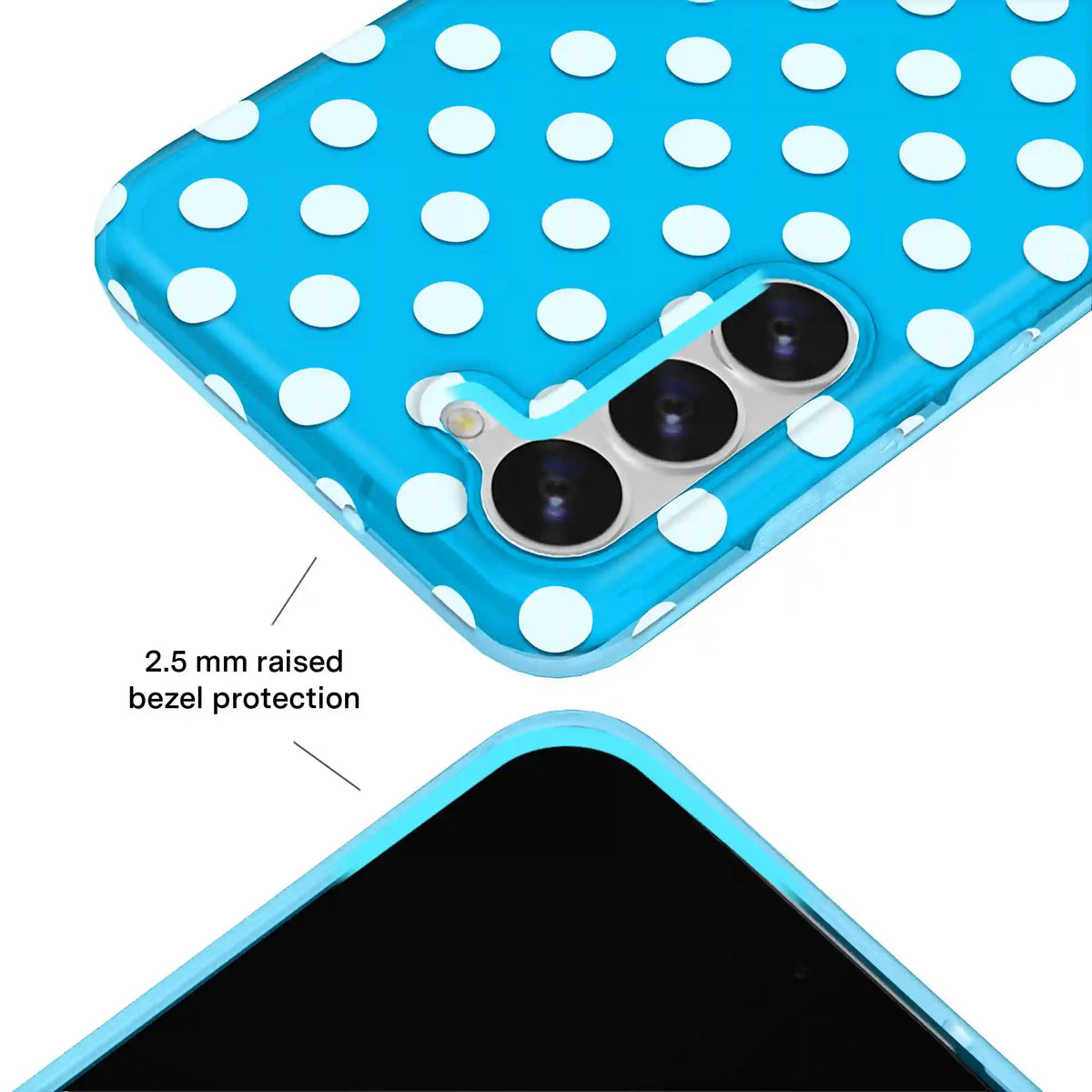 Aquamarine Polka Dot Samsung Case