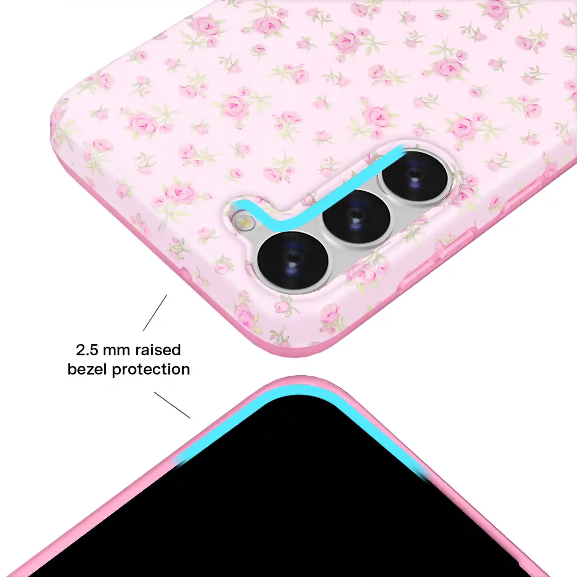 Dainty Pink Floral Samsung Case