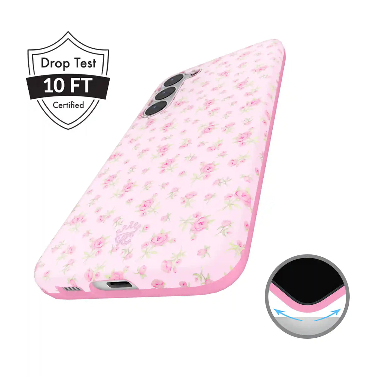 Dainty Pink Floral Samsung Case