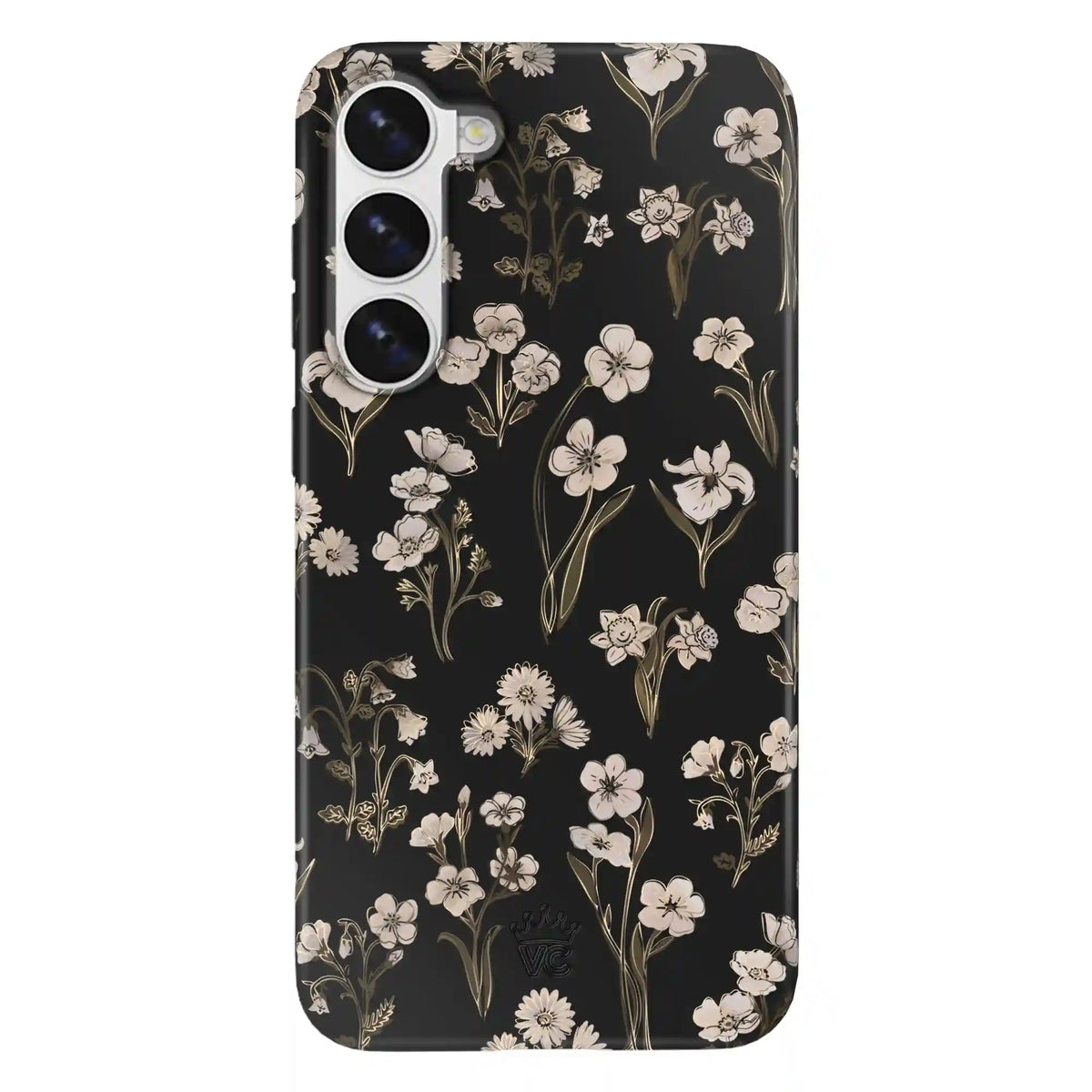 Nightbloom Gold Chrome Floral Samsung Case