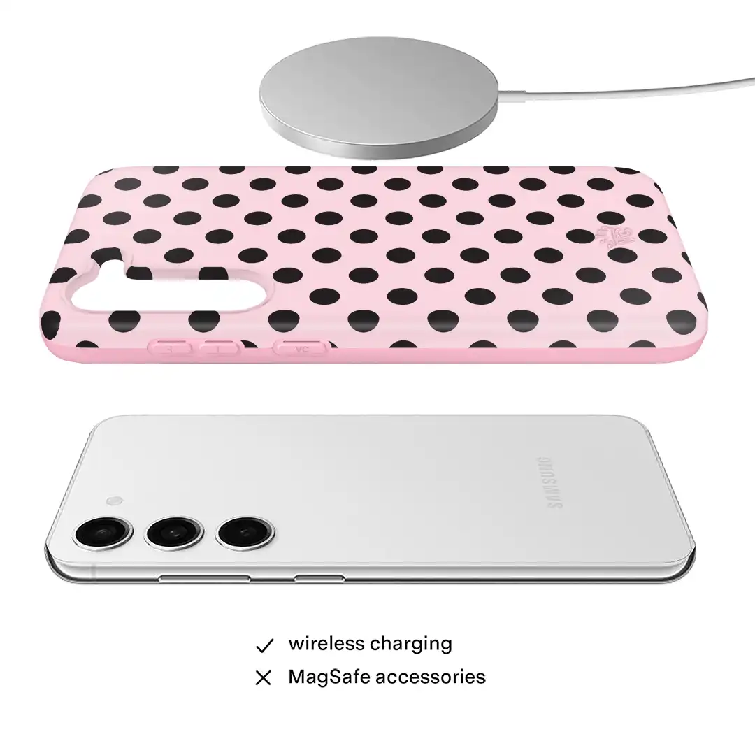 Princess Pink Polka Dot Samsung Case