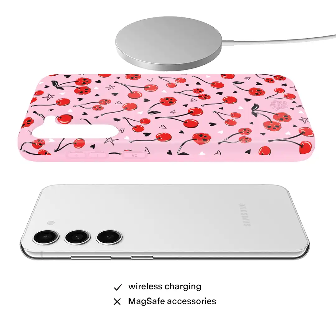 Sour Cherry Skulls Samsung Case