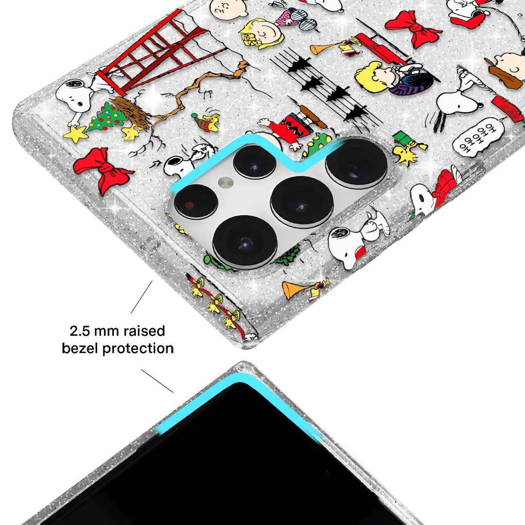 Snoopy Christmas Glitter Samsung Case