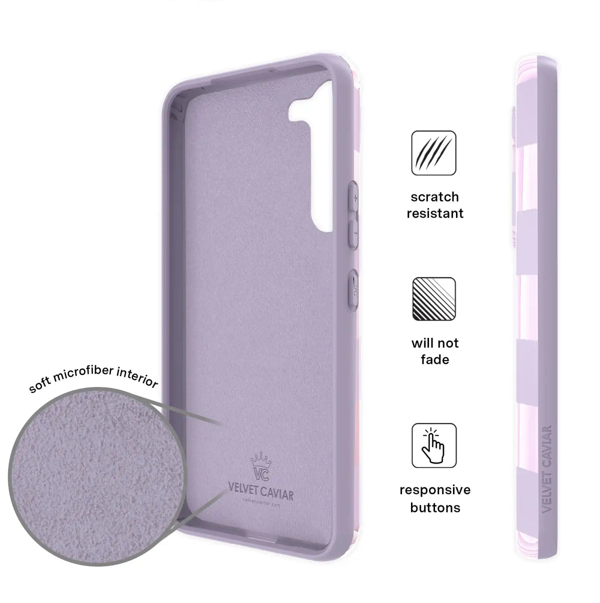 Lilac Vibe Checkered Samsung Case