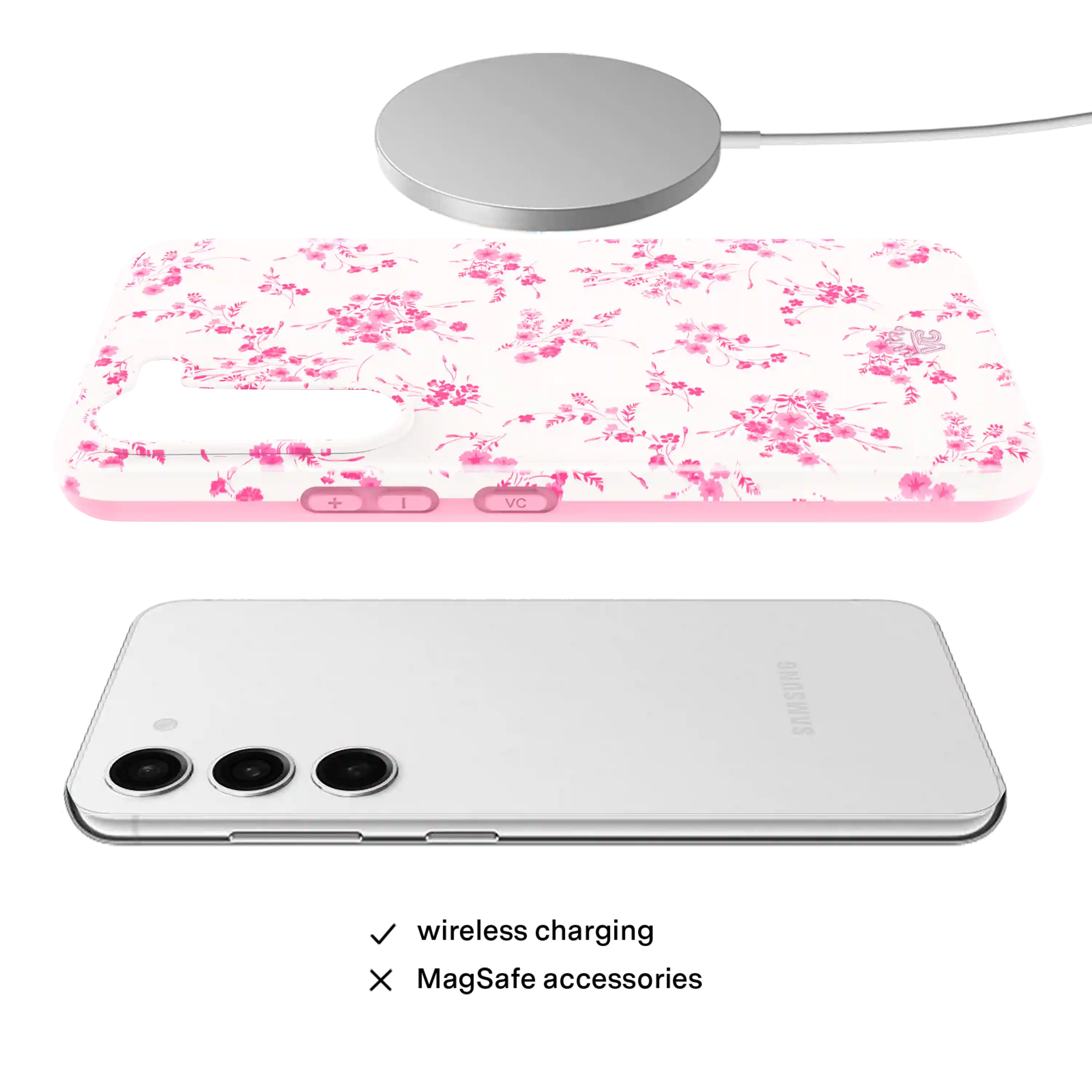 French Rose Floral Samsung Case
