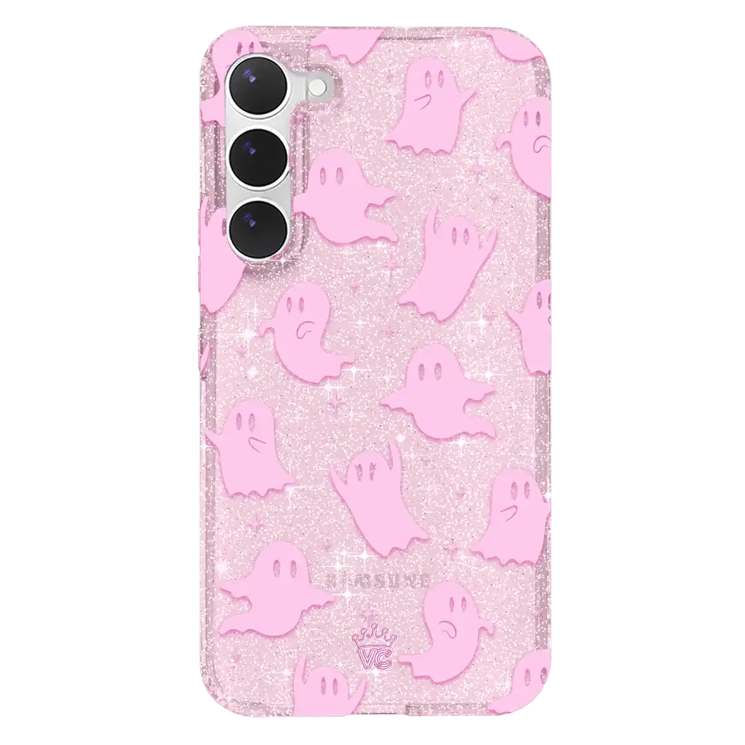 Ghosted Pink Glitter Samsung Case
