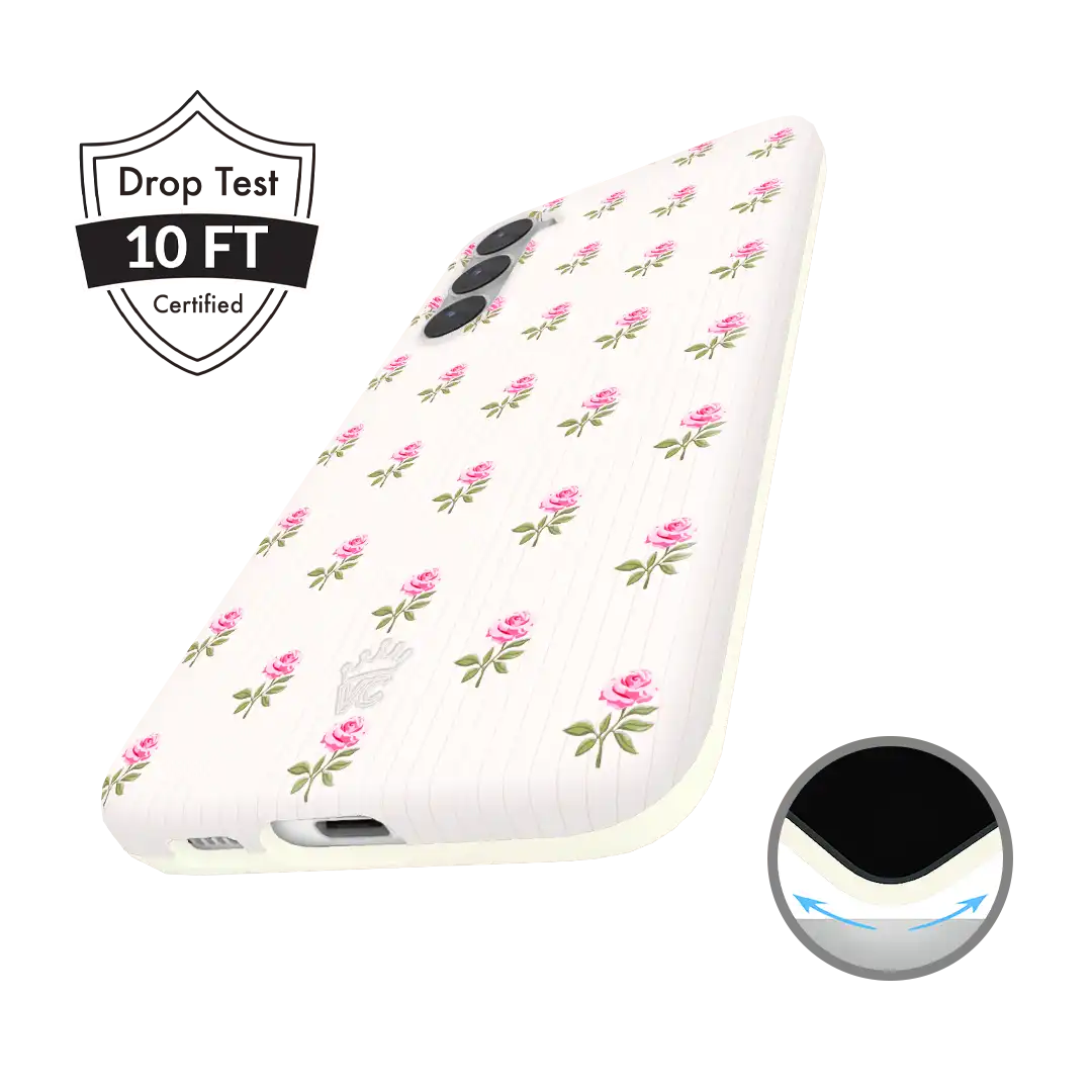 Pink Peony Floral Samsung Case