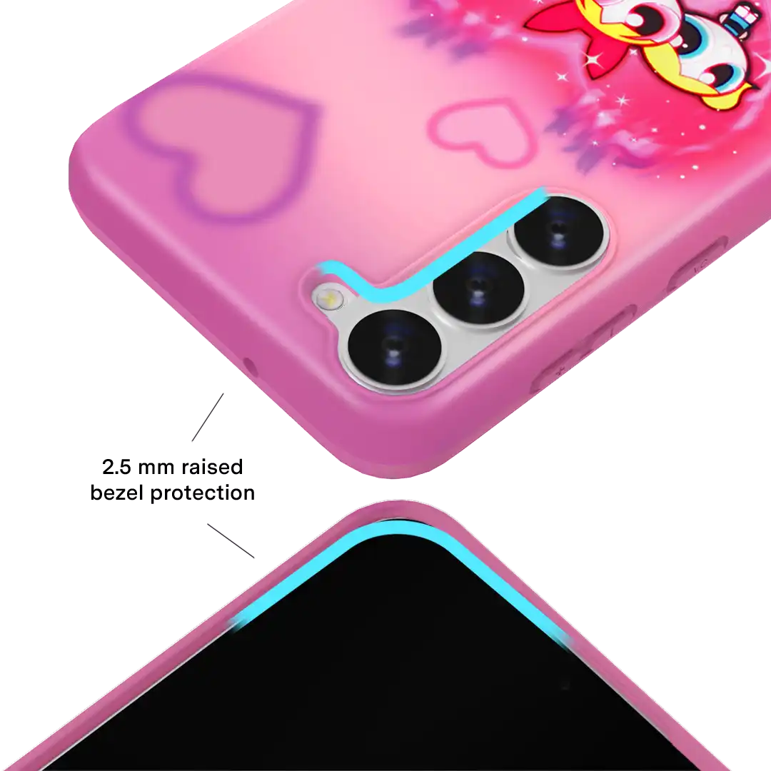 The Powerpuff Girls Airbrush Hearts Samsung Case