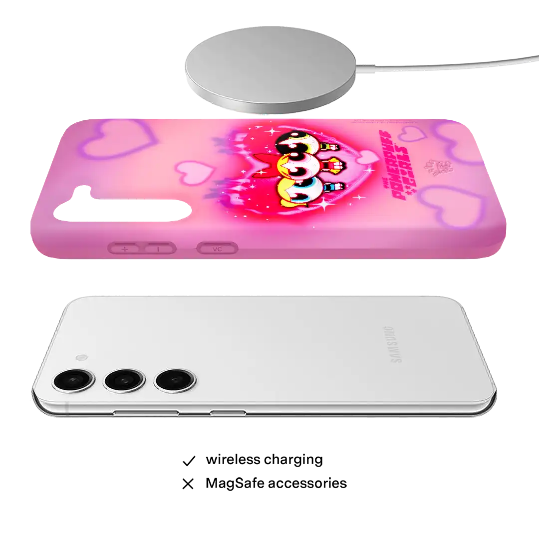 The Powerpuff Girls Airbrush Hearts Samsung Case