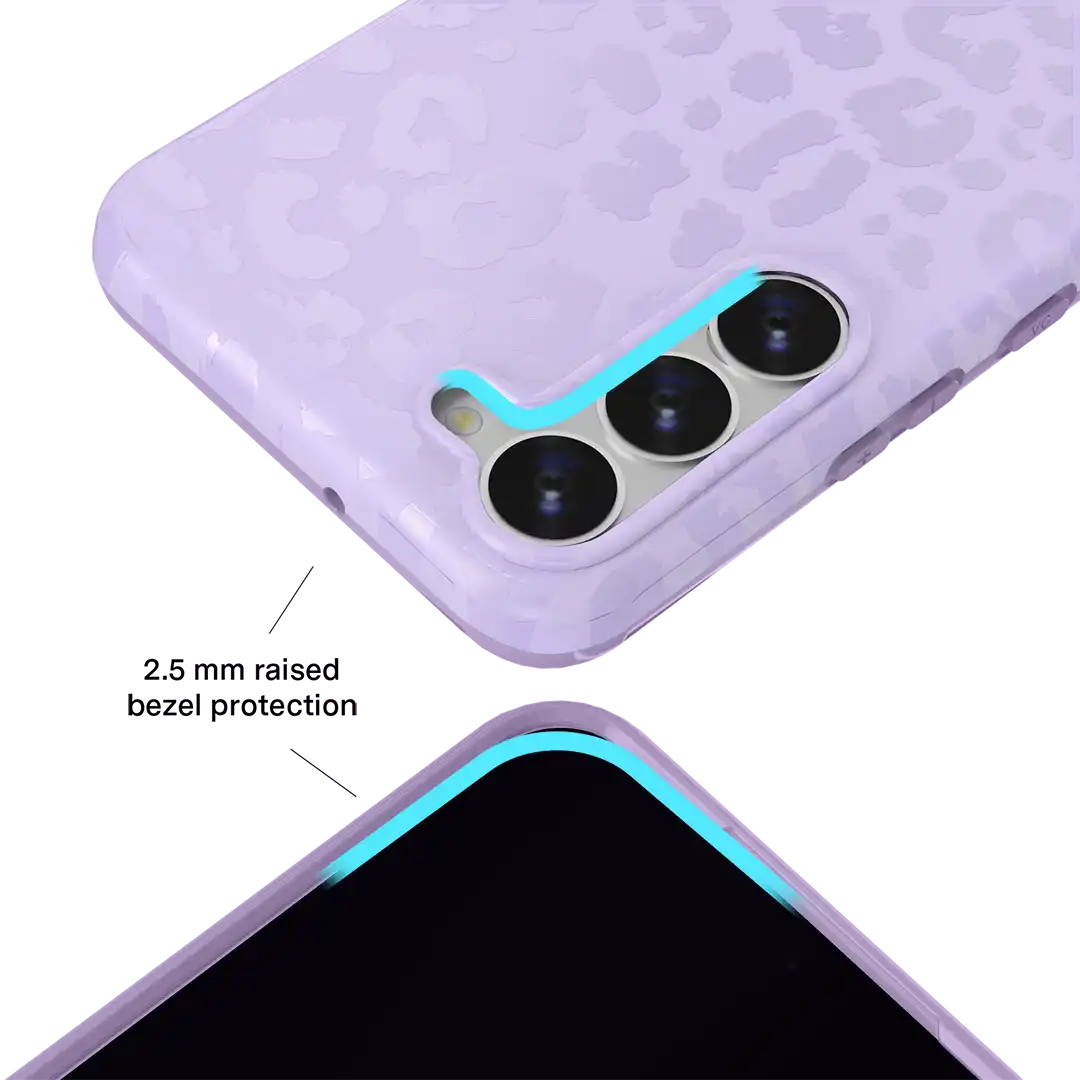 Lilac Leopard Samsung Case