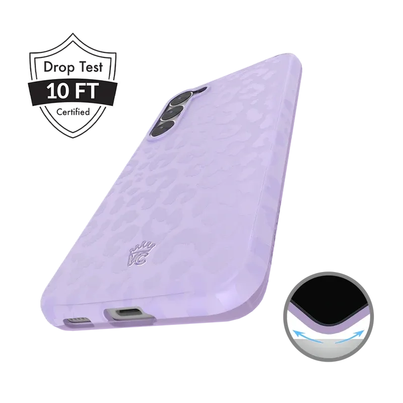 Lilac Leopard Samsung Case