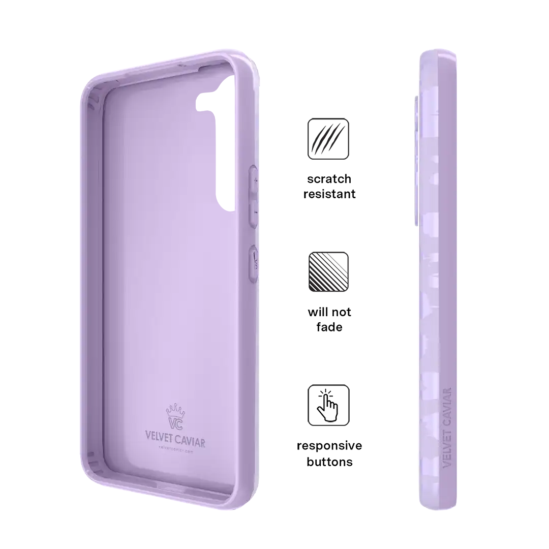 Lilac Leopard Samsung Case