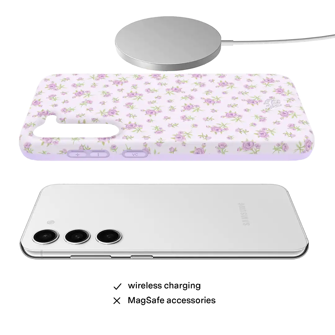 Dainty Lilac Floral Samsung Case