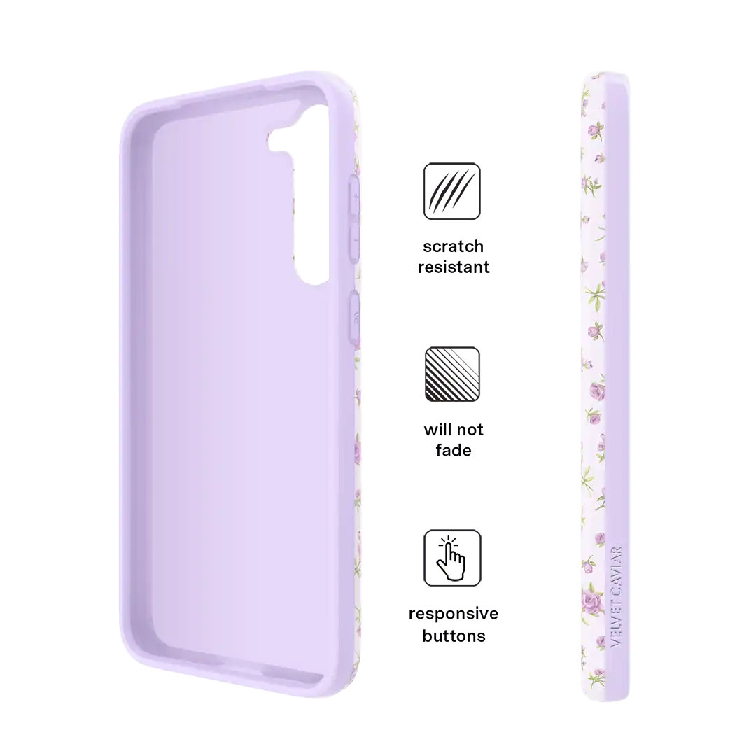 Dainty Lilac Floral Samsung Case