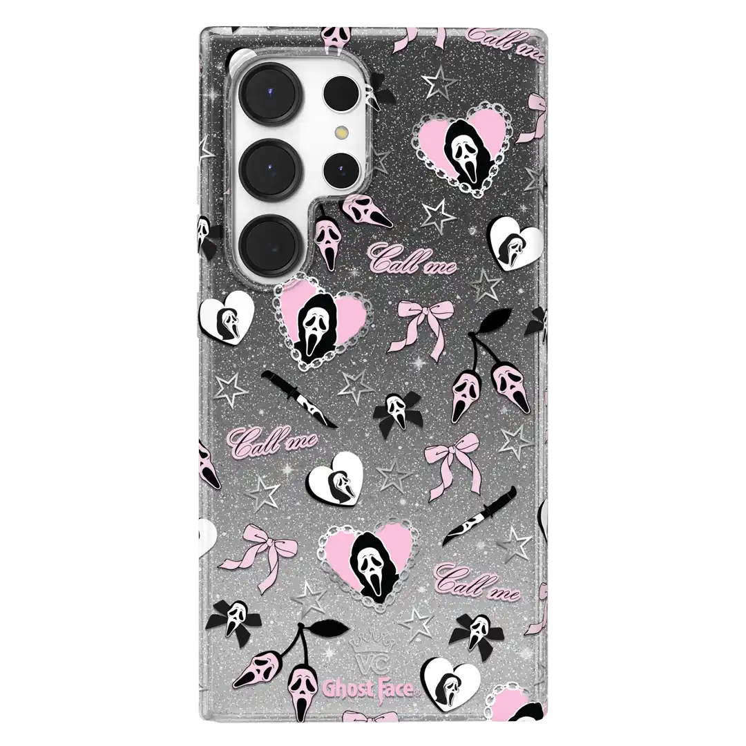 Ghost Face Goth Glitter Samsung Case