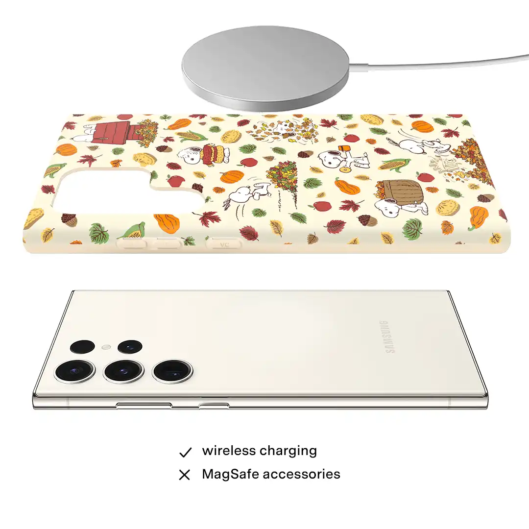 Snoopy Autumn Leaves Samsung Case