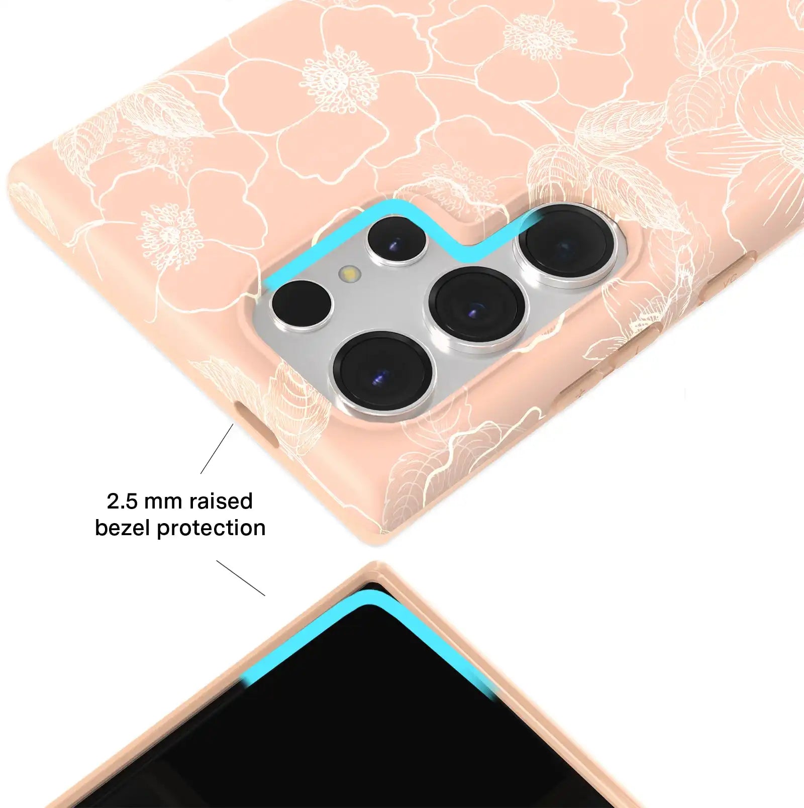 Peach Blossom Floral Samsung Case
