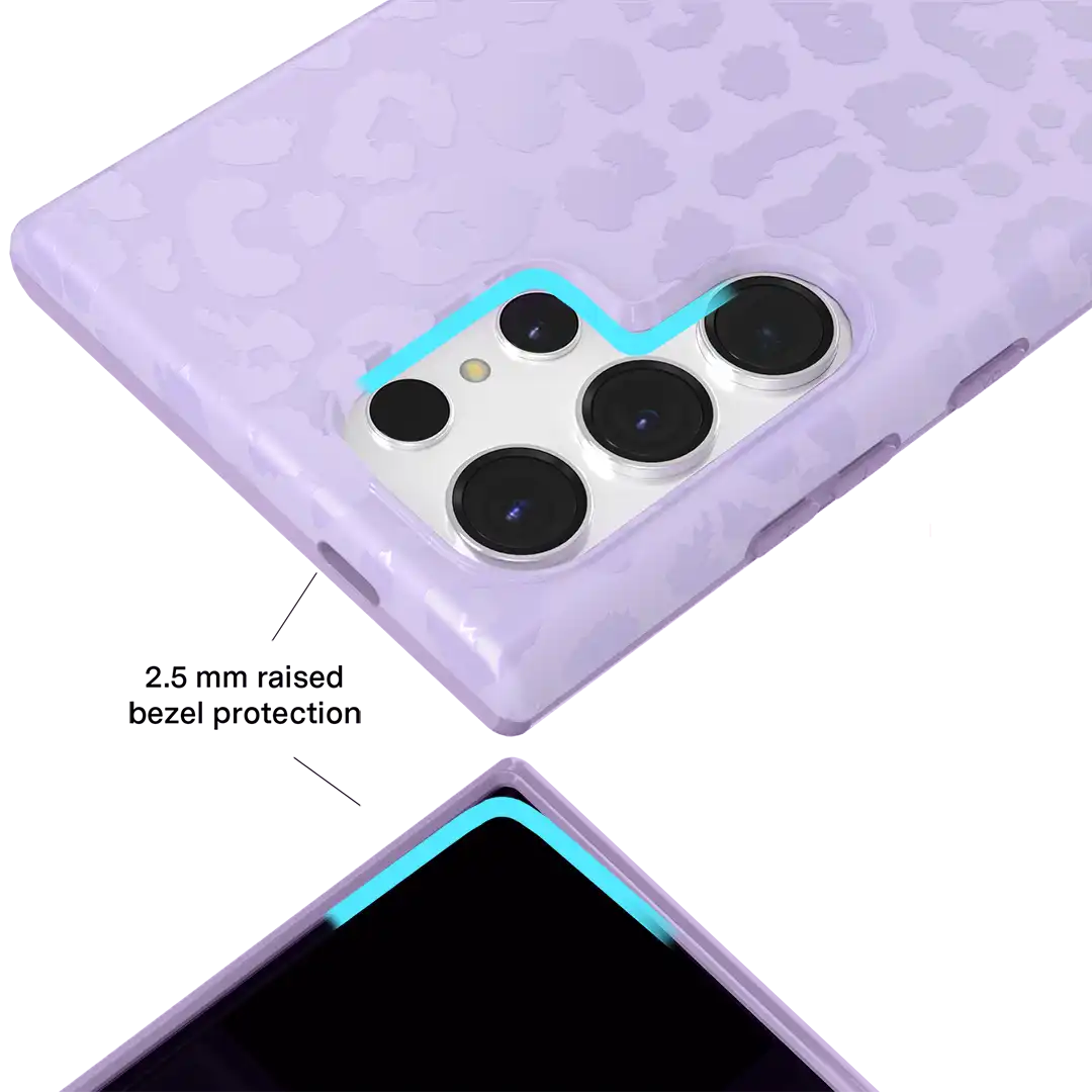Lilac Leopard Samsung Case