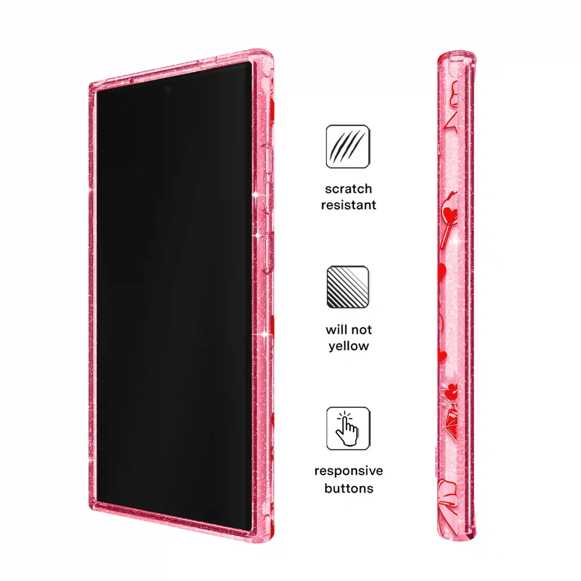 Be Mine Glitter Samsung Case