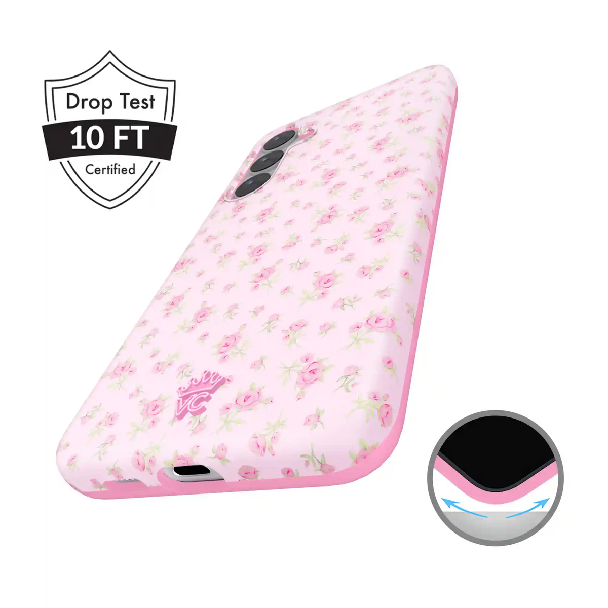 Dainty Pink Floral Samsung Case