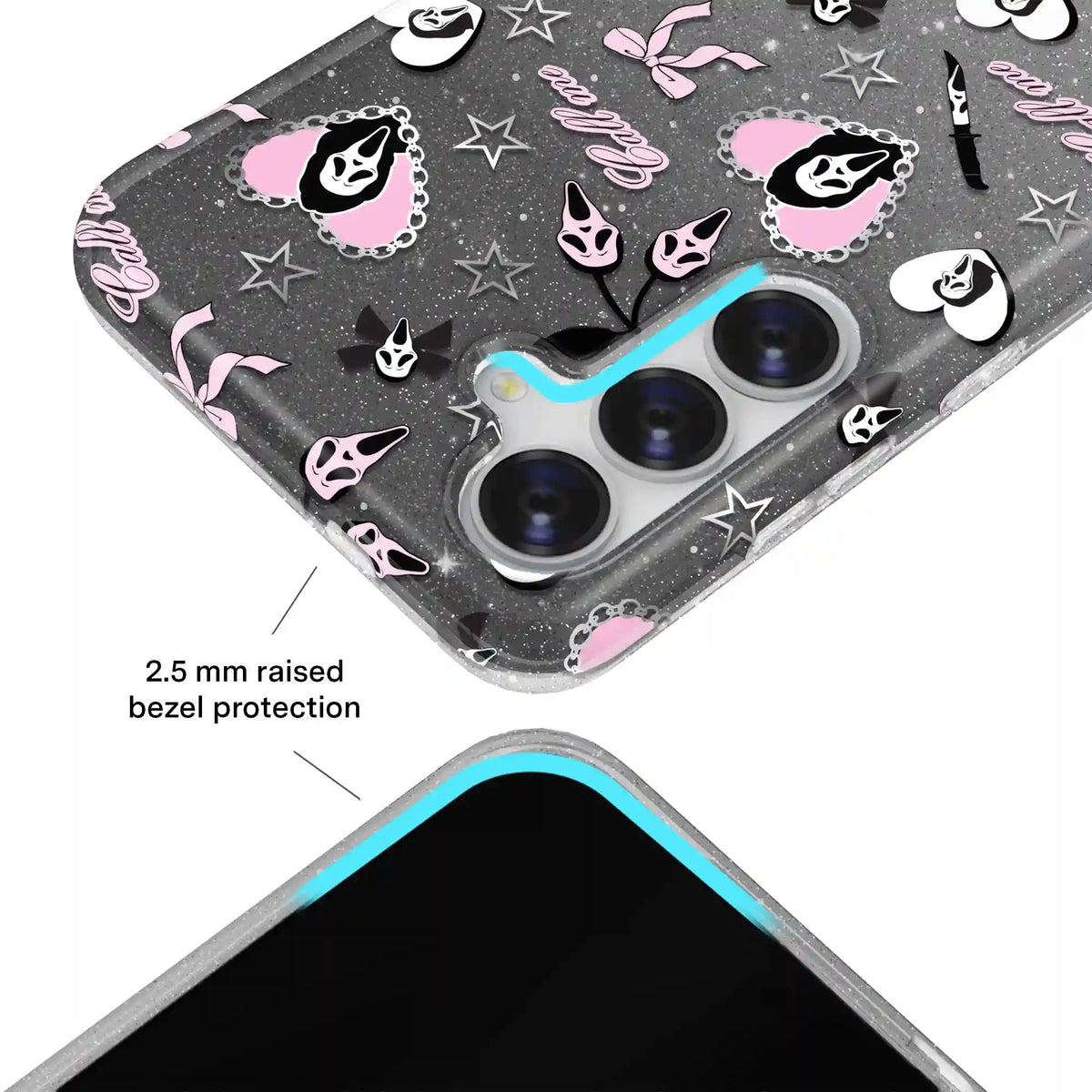 Ghost Face Goth Glitter Samsung Case