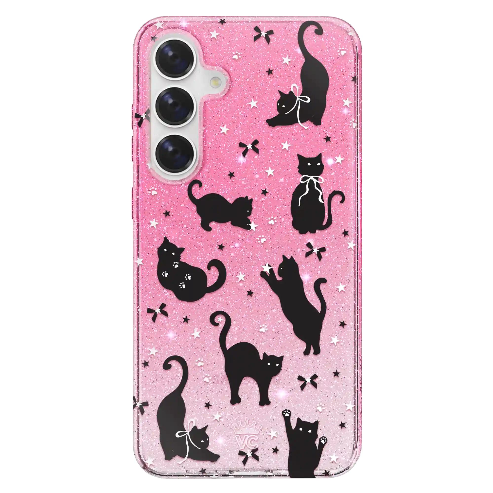 Lucky Kittens Glitter Samsung Case