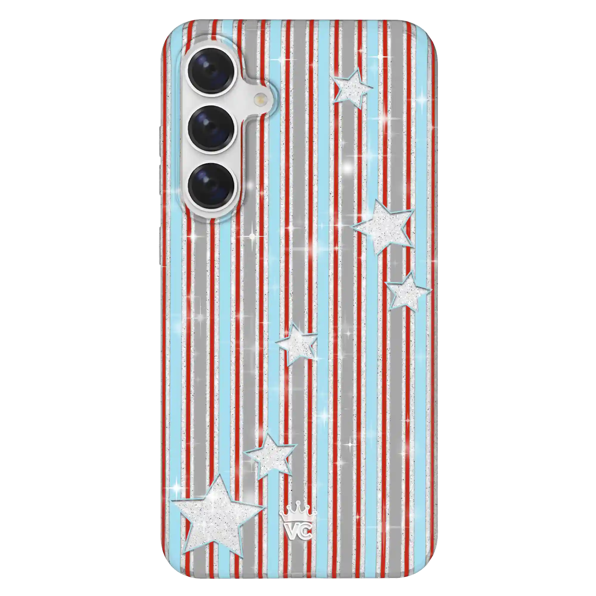 Stars & Stripes Glitter Samsung Case