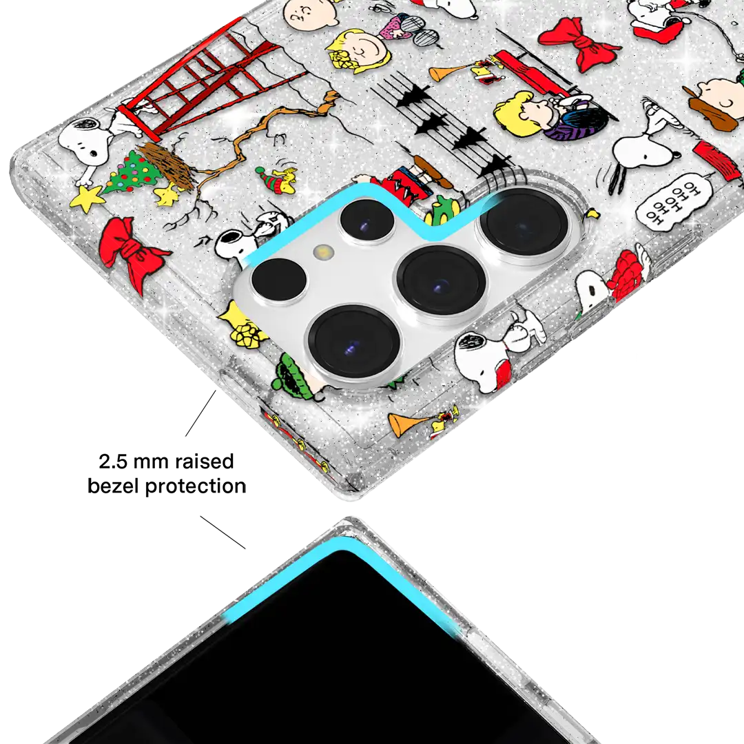 Snoopy Christmas Glitter Samsung Case