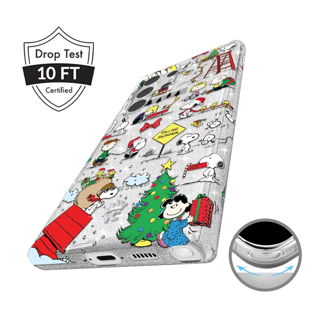 Snoopy Christmas Glitter Samsung Case