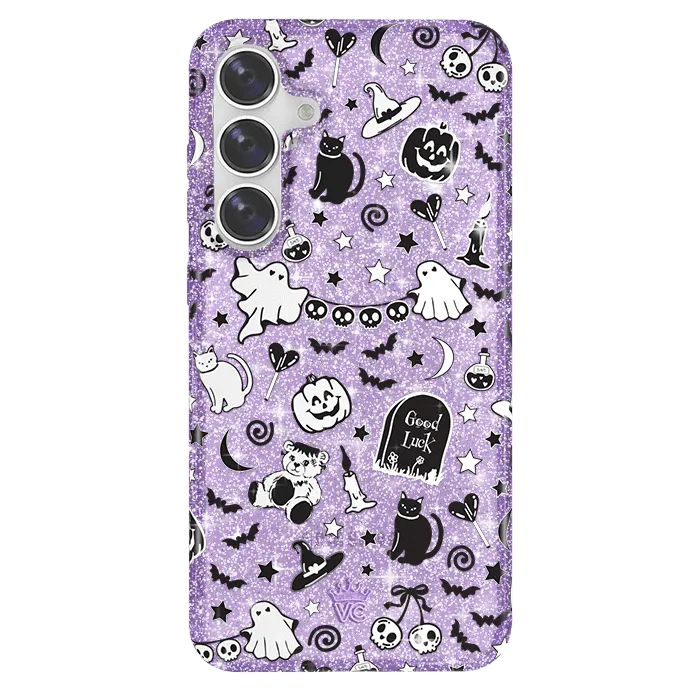 Witchy Lilac Glitter Samsung Case