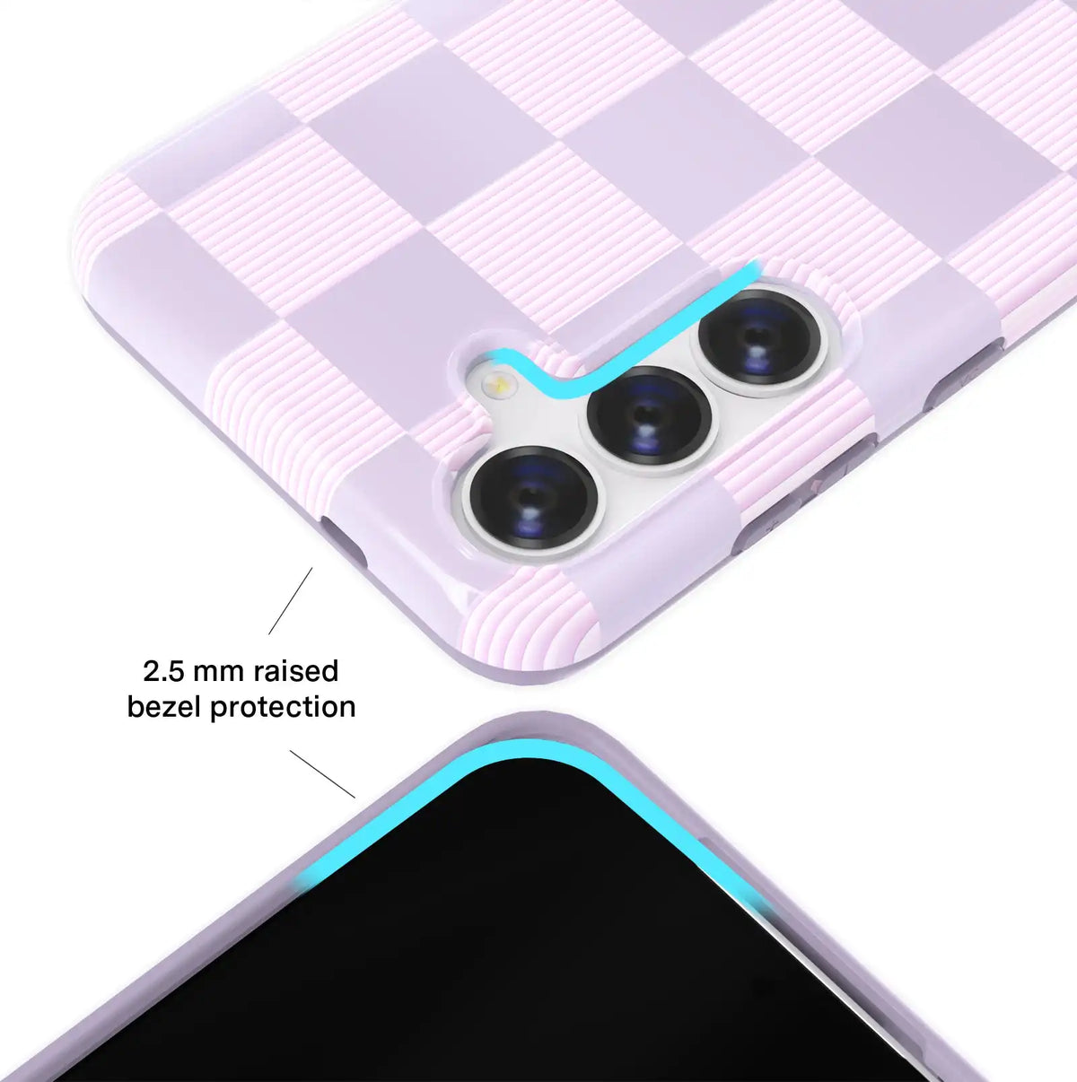 Lilac Vibe Checkered Samsung Case