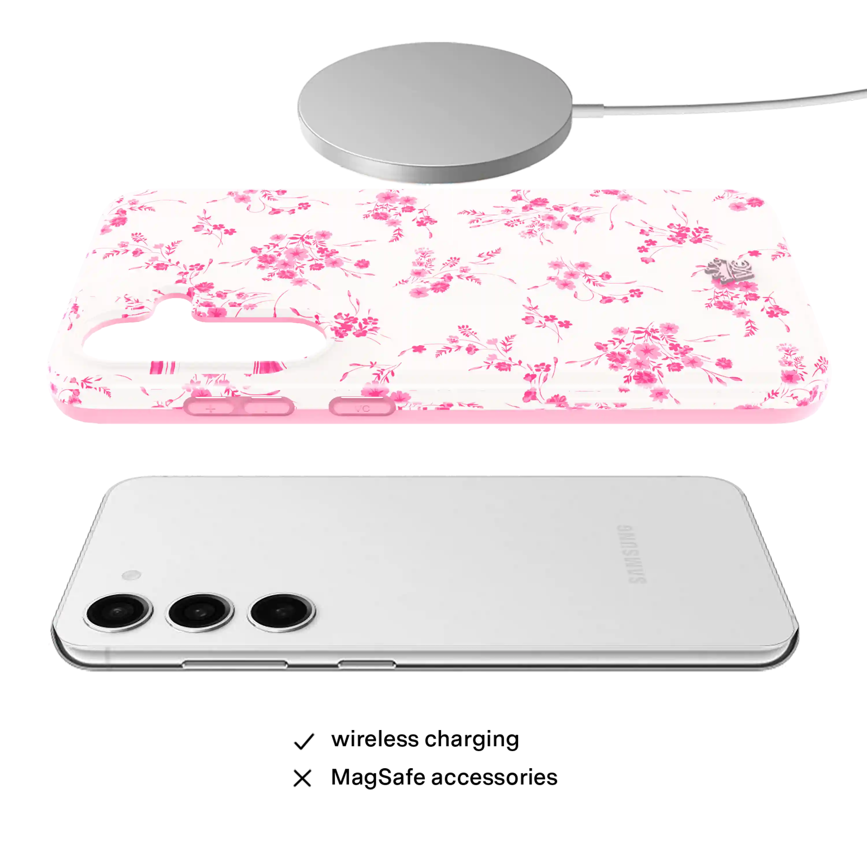 French Rose Floral Samsung Case