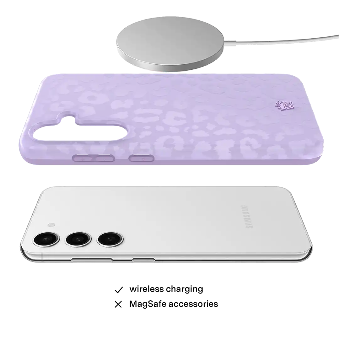 Lilac Leopard Samsung Case
