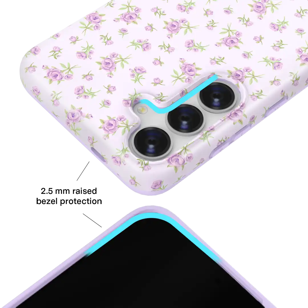 Dainty Lilac Floral Samsung Case