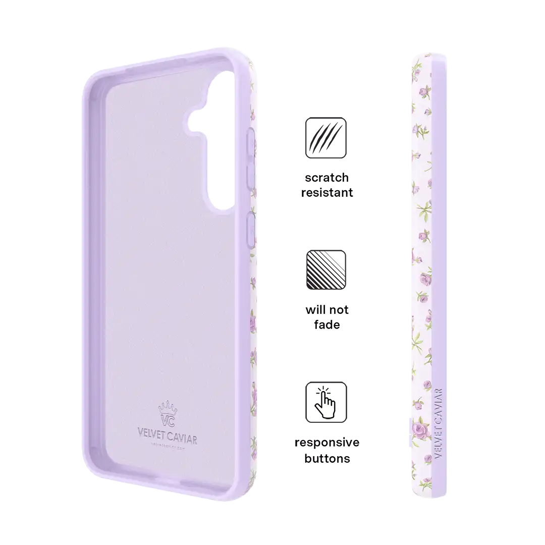Dainty Lilac Floral Samsung Case
