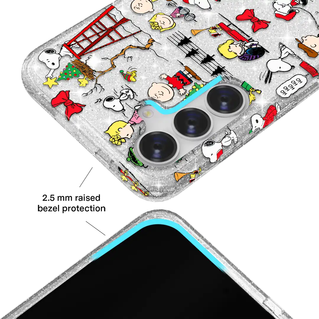 Snoopy Christmas Glitter Samsung Case