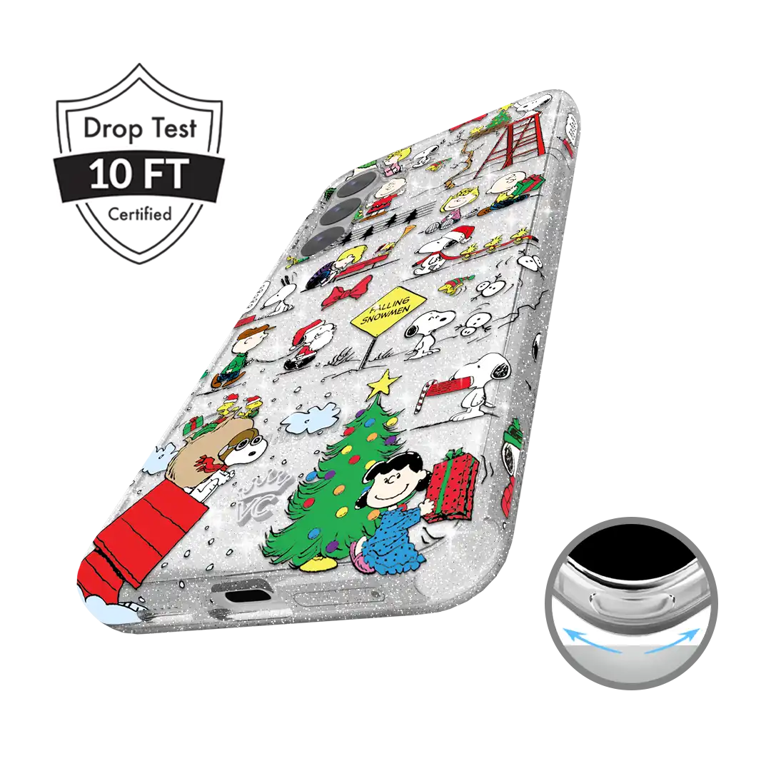 Snoopy Christmas Glitter Samsung Case