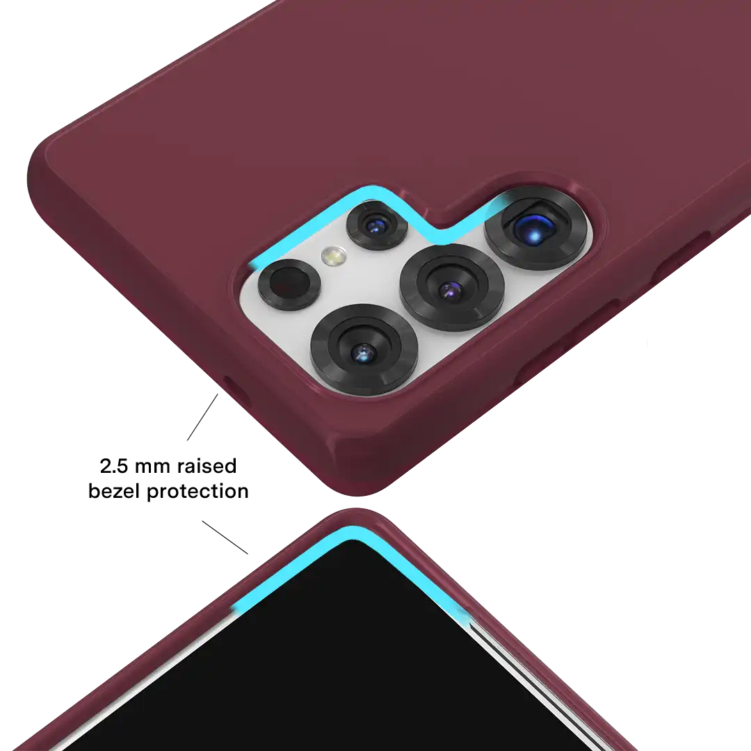 Burgundy 1990 Samsung Case