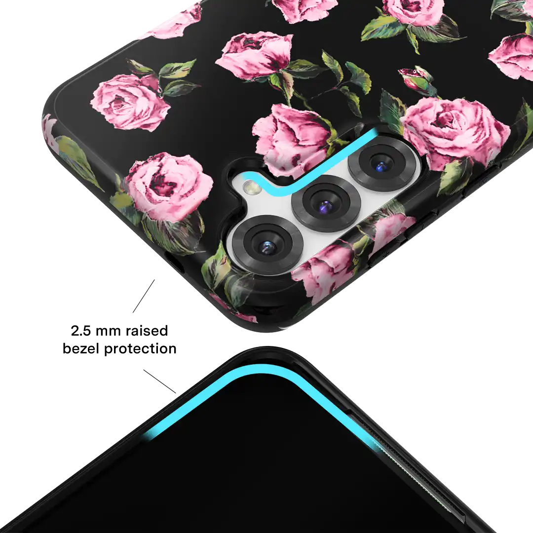 Pink Rose Floral Samsung Case